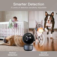 Wistino Tuya 2MP PTZ Cámara Domo Seguridad para el hogar Reproducción de video Almacenamiento en la nube Wifi inalámbrico Cámara panorámica 360