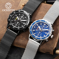 Montre de luxe de marque pour homme, montre à quartz de dessin animé, bracelet en acier inoxydable, chronographe étanche, cadran à aiguilles, montre de sport