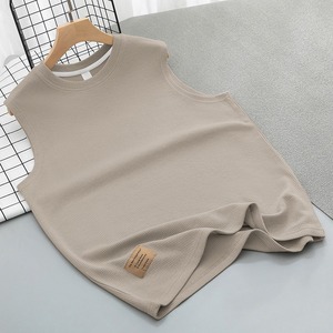 Waffle Débardeurs T-shirts sans manches Athletic Muscle Summer Beach <span class=keywords><strong>Hippie</strong></span> Shirts Workout Sleeveless Vest Top - Product Image 6