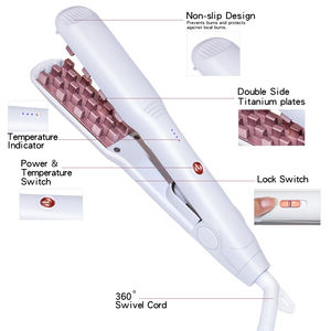 Portable Mini céramique électrique cheveux volumateur outil négatif Ion maïs moelleux <span class=keywords><strong>fer</strong></span> à friser hommes femmes racine curling baguette LED pour RV - Product Image 4