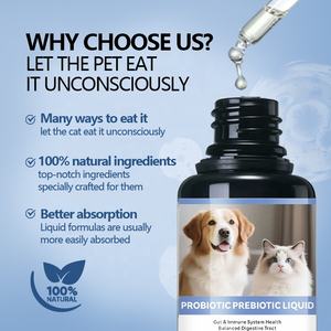 Biologische Probiotica Druppels voor Honden en Katten Gezondheidssupplement Darmgezondheid Immuunsysteem voor Huisdieren Rundvlees Smaak Vloeibaar - Product Image 6