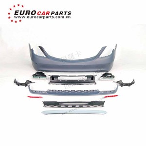 Classe S w222 s63 2014-2017y kit corpo materiale pp paraurti anteriore e posteriore camicie laterali punta di scarico copertura luce paraurti auto per W222 - Product Image 3