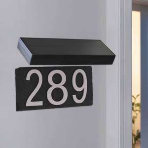 Lampes solaires d'extérieur pour numéros de maison, lumière solaire réglable pour plaque de signalisation d'adresse, lumière murale pour maison, <span class=keywords><strong>jardin</strong></span>, patio, cour - Product Image 1