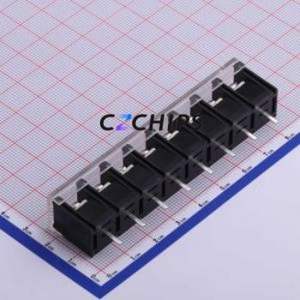 KF58C-10.0-8P Barrier Terminal Block Through hole Component (THT),P=10mm Connector With Cover Plate 10mm 1x8P Straight Pin - Product Image 2