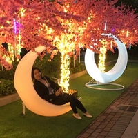 Meubles de loisirs de plein air Led Swing Bande lumineuse lumineuse Lumière Changement de couleur Imperméable Coloré Suspendu Led Swing Chair