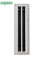 Diffuseur linéaire sans cadre en aluminium à encastrer pour plafond, grille d'aération pour climatisation centrale