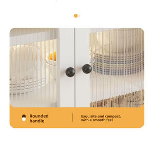 Buffet blanc élégant avec grande capacité pour salle à manger, cuisine et salon, armoire en acier de grande capacité, durable - Product Image 4