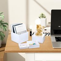 Présentoir acrylique de taille polyvalente pour rehausseurs de table de buffet durables Set 4 tailles Design empilable pour présentoir commercial de magasin de détail