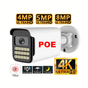 กล้องวงจรปิดอัจฉริยะ Smart Home 4K 8MP PoE แบบกระบอก พร้อมเสียงสองทาง ป้องกันน้ำ IP66 มองเห็นในที่มืดด้วยไฟคู่ แจ้งเตือนทางอีเมล ผ่านแอป TSEYE - Product Image 1