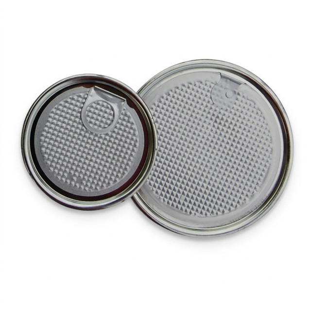 High Quality Aluminium Foil Easy Peel Off End 401 Food Grade Lid for Composite Cans and Packaging Containers