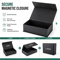Boîte cadeau à fermeture magnétique personnalisée, boîte en papier pliable de luxe pour bijoux, cosmétiques et cadeaux