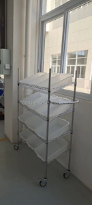 Estante de alambre inclinado de cuatro capas, 1200x450X1600mm, de X - Product Image 5