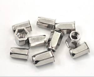 पेशेवर छोटे काउंटरसनक सिर स्टेनलेस स्टील 304 पूर्ण हेक्स रिवेट नट पुल कैप दीन पैकेज्ड कार्टन + प्लास्टिक बैग नट - Product Image 6