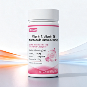 Comprimés à croquer OEM/ODM <span class=keywords><strong>Vitamine</strong></span> C + <span class=keywords><strong>Vitamine</strong></span> E + Niacinamide, Complément nutritionnel sportif <span class=keywords><strong>pour</strong></span> l'endurance avec Fer <span class=keywords><strong>et</strong></span> Zinc - Product Image 1
