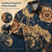 Camisa Geométrica Sublimada en 3D Personalizada, Camisa de Manga Corta con Botones para Hombre, Venta al por Mayor