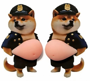 สติกเกอร์ติดรถยนต์ CHENXI คุณภาพสูง รูปสุนัขน่ารัก แมวนุ่มนิ่ม แบบโมจิ 3 มิติ ของเล่นสติกเกอร์ PVC สำหรับตกแต่งรถยนต์ - Product Image 1