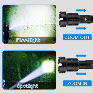 Đèn pin sạc XHP 160 có thể thu phóng, chống nước, dùng để săn bắn, tầm xa 2km - Product Image 2