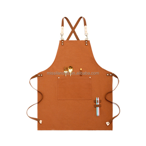 Tablier sans manches Maison d'Hermine pour femmes et hommes, 100% coton, 27,50x31,50, sangle de cou réglable, lavable en machine, mariage, chef - Product Image 2