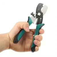 Pince à dénuder les fils de 8 pouces, ciseaux à couper les câbles, pince à dénuder 16-40mm, outils manuels vert/noir HT2177, 1 pièce
