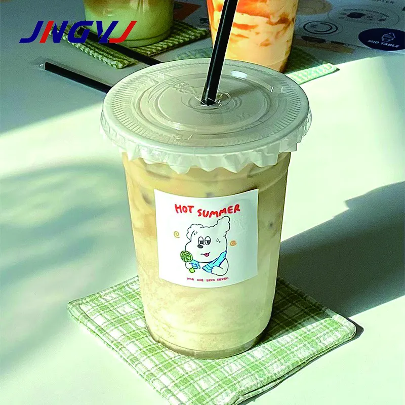 Hot Sale Disposable Plastic Smoothie cups Takeaway Drink Milk Tea Coffee cup for cold drink juice Take Away Plastic Cup