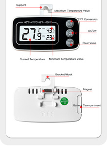脱穀機用温度計デジタル温度計オーブン冷凍庫用 - Product Image 6