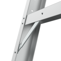 Échelle télescopique en aluminium de haute qualité escaliers échelle en aluminium pliante compacte