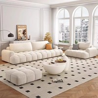 Canapé-lit sectionnel de luxe en tissu chenille courbé importé, de haute qualité, grand format, idéal pour salon, chambre ou hôtel