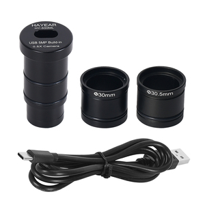 Cámara de <span class=keywords><strong>Microscopio</strong></span> USB2.0 Tipo-C de 5MP con Adaptador <span class=keywords><strong>Ocular</strong></span> Integrado de 0.5X, <span class=keywords><strong>Ocular</strong></span> Digital Electrónico de Alta Definición para <span class=keywords><strong>Microscopio</strong></span> Estéreo Biológico - Product Image 1