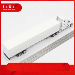 Vehículos de juguete fundidos a presión 1:64, venta de camión contenedor americano, modelo de camión contenedor de aleación para niño, colección de modelos de juguete - Product Image 3