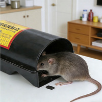 Station d'appât pour rats verrouillable avec clé, grande boîte de contrôle des rongeurs en plastique pour l'extérieur, pour une capture sûre des souris à la maison et à la ferme