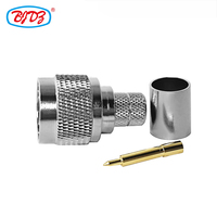 Usine directement N connecteur mâle câble BJR-400 connecteur RF Type N prise mâle sertissage soudure câble Coaxial Type N