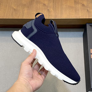 Chaussures de sport décontractées haut de gamme pour hommes, en maille tissée légère, style <span class=keywords><strong>basket</strong></span>, à enfiler facilement - Product Image 2