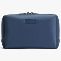 OEM Fabrik Klassische PU-Leder Waschtasche Tragbare Große Offene Modische Toilettentasche Weiche PU-Kosmetiktasche für Männer und Frauen