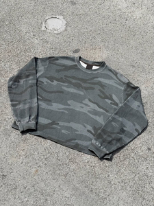 T-shirt thermique à manches longues camouflage personnalisé pour hommes, t-shirt thermique à manches longues en tissu gaufré camouflage - Product Image 3