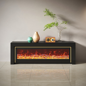 <span class=keywords><strong>Cheminée</strong></span> électrique linéaire à économie d'énergie avec LED RVB à changement de couleur pour la décoration de salon - Product Image 1