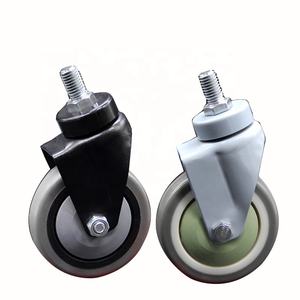 Roues pivotantes médicales à verrouillage central de 5 pouces, tige de guidage pour lit d'hôpital, roues pivotantes à commande centrale - Product Image 5