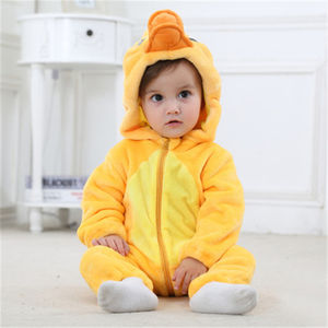 Ropa de invierno para bebé, monos, personaje de dibujos animados, con capucha, franela, animal cálido, <span class=keywords><strong>disfraz</strong></span> de bebé - Product Image 4