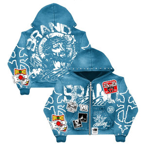 Comfortable Hooded <b>Top</b> Printed Logo <b>Men</b> Hoodies Casual <b>Long</b> <b>Sleeve</b> Fashion Wear Apparel for Outdoor Lifestyle <b>Men</b> Zipper Hoodies - Product Image 1