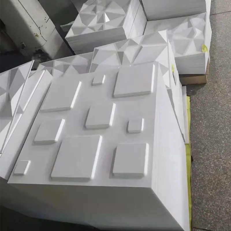 Nhà Máy nội thất gạch Trần tấm được sử dụng để sản xuất gạch thiết kế papel de parede PVC trang trí 3D tấm Tường