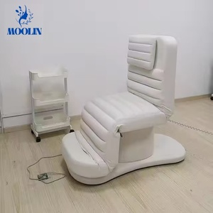 Cama de Masaje Eléctrica de Cuero PU Personalizada de Alta Calidad Moolin con 3 Motores para Uso en Hoteles y Gimnasios, Diseño Moderno, Salón Comercial - Product Image 4