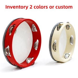 Trống nhạc cụ Tambourine cho nhà thờ KTV tiệc Tambourine đám cưới panderos nhạc cụ 4 6 8 <span class=keywords><strong>10</strong></span> inch cầm tay chuông trống - Product Image 2