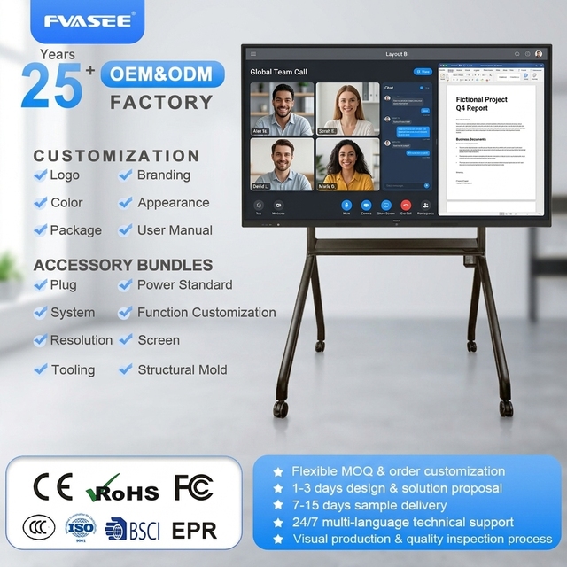 32 43 49 55 86 Inch Capacitive Touch Screen Touchscreen Monitor Electronic All-in-one Interactive White Board Display