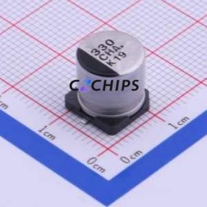 ตัวเก็บประจุอิเล็กโทรไลต์อะลูมิเนียมแบบ SMD รุ่น EEEHA1C331P ขนาด D10xL10.2 มม. 330uF 20% 16V 230mA-120Hz - Product Image 1