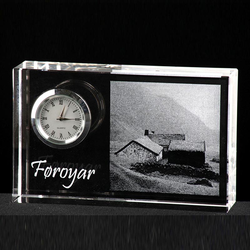 MH-BZ0101 гравировкой оптом с украшением в виде кристаллов настольные часы пресс-папье