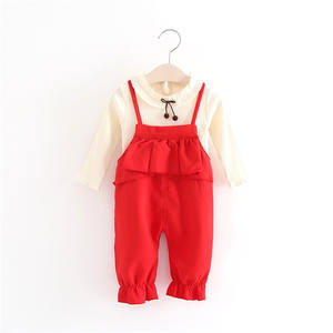 Monos para niñas de tiendas de ropa de modelos, pantalones con volantes para niñas, camisetas de algodón Icing Bangladesh, proveedores de compras en línea, Hong Kong - Product Image 5
