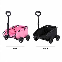 Chariot pliable en PVC pour petits animaux de compagnie, léger et portable, pour chats et chiens, idéal pour le camping et les voyages