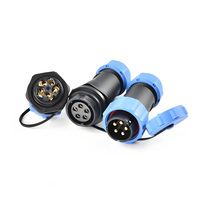 Soudage gratuit IP68 Aviation Plug Socket Connector Étanche ABS Cuivre Amarrage pour 2/3 Core 5A/10A Rated Mâle Femelle PC SP13