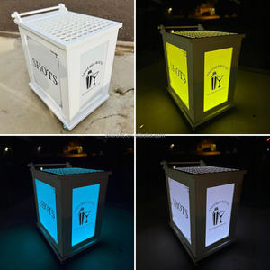 <span class=keywords><strong>Chariot</strong></span> à cocktails ZKAI personnalisé pour fêtes, <span class=keywords><strong>bar</strong></span> mobile à vin et spiritueux avec éclairage LED RGB, <span class=keywords><strong>chariot</strong></span> à bonbons pour mariages et événements - Product Image 5