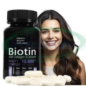 VitaSpring Cápsulas de Biotina para Crecimiento del Cabello, Suplemento Vitamínico de Queratina y Colágeno para Hombres, 10000mcg, 25000mcg - Product Image 1