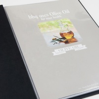 Porte-menu en cuir PU de taille personnalisée A4 pour les couvertures de menu personnalisées pour les restaurants